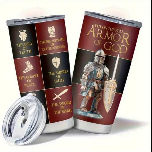 Gobelet Puissant Armure de Dieu – En acier inoxydable
